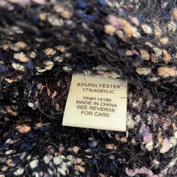89th & Madison Eyelash Multicolor Sweater Sz M - Picture 11 of 12